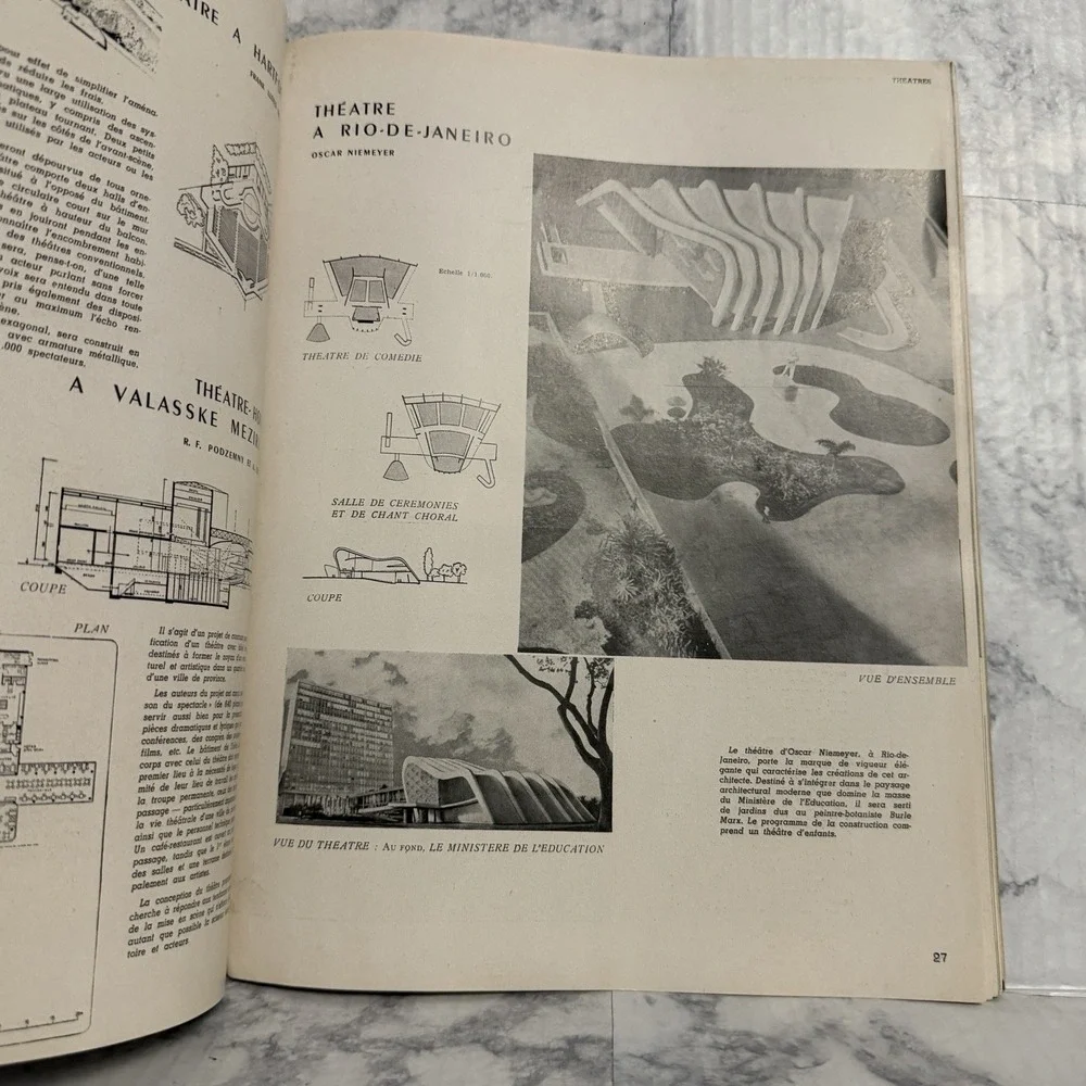 L'architecture d'aujourd'hui N°23 SPECTACLES Mai 1949 Magazine